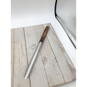 Vintage Inox Pineapple Round Cutter Wood Handle 10 1/2" Italy